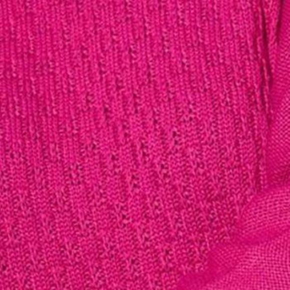 LOGO by Lori Goldstein Women's Top Sweater Sz L CreNeck Long Sleeve Pink A625565 - Picture 2 of 7